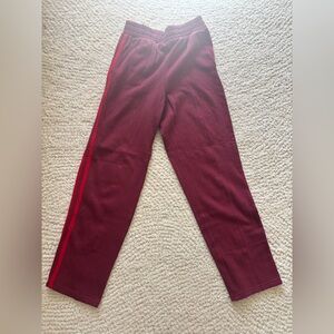 Like new Old Navy women’s Maroon Joggers with Red Stripe on the sides size XS